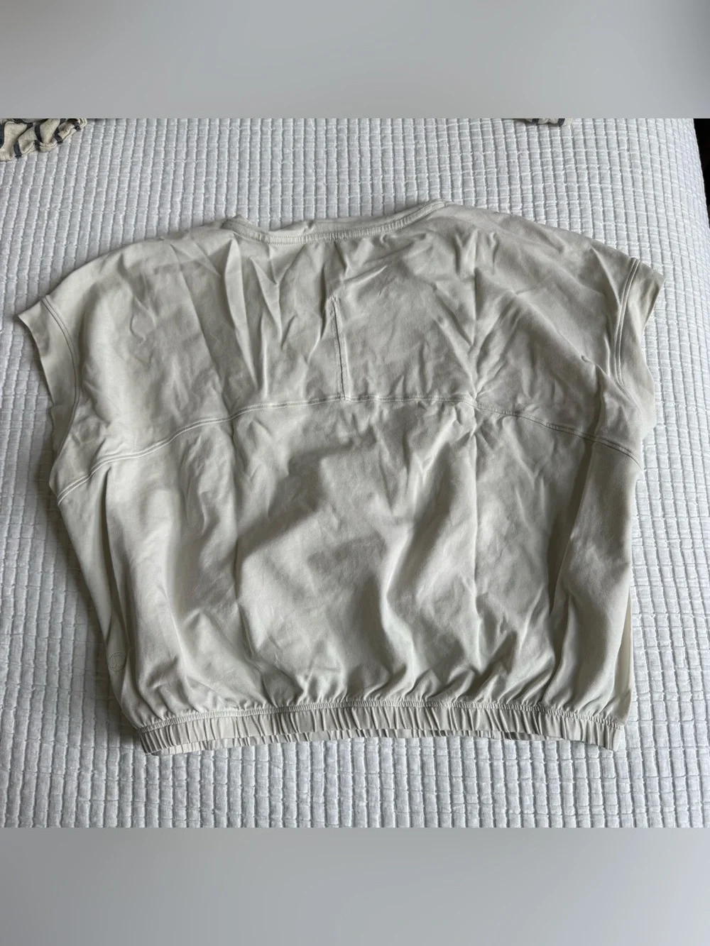 Lululemon Women’s Relaxed Crewneck Cap-Sleeve Top — Cream